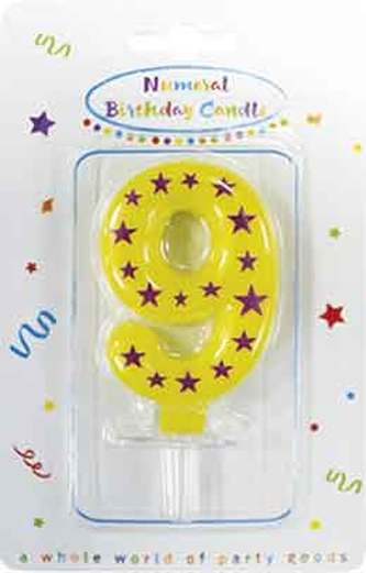 Narozeninová svíčka č. 9