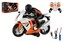 Motorka RC plast 28cm 2,4GHz na dálkové ovl. na bat., dobíj. pack se světlem, zvukem v krab. 39x22cm