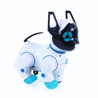 kočka robot tančící se zvukem a světlem