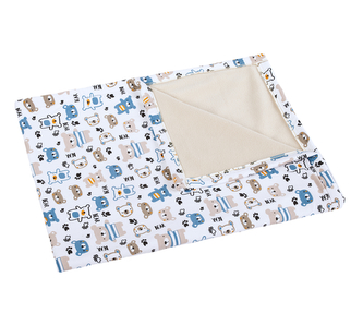 Přikrývka Bára - béžová - medvídci - 75x100 cm