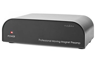NEDIS předzesilovač/ vstup 1x RCA/ výstup 1x RCA/ 2 kanály/ gramofon/ phono/ automatický/ černý