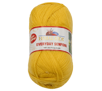 Příze HiMALAYA EVERYDAY SENFONi - žlutá - 100g / 196 m