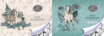Blok rysunkowy A4/20K biały Nice&Pretty;