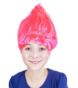 paruka skřítek, růžová