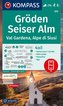 KOMPASS Wanderkarte 076 Gröden, Seiser Alm, Val Gardena, Alpe di Siusi 1:25.000