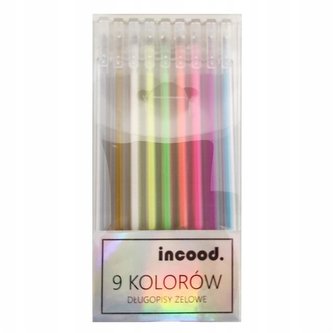Cienkopisy pastelowe 9 kolorów