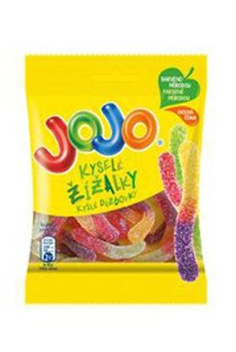 Cukrovinky bonbony JOJO Kyselé žížalky 80g