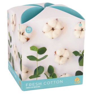 ARÔME Svíčka 90 g, ve skle a flower boxu, Fresh Cotton
