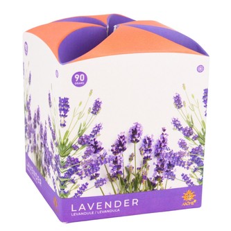 ARÔME Svíčka 90 g, ve skle a flower boxu, Lavender