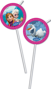 Slámky Frozen - Ledové království 6 ks