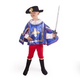 Dětský kostým Mušketýr modrý (M)