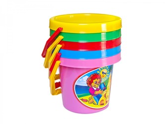 kyblík s nálepkou 16 cm, 5 druhů
