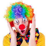 paruka klaun barevná, dospělá