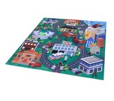 koberec hasiči s kovovými auty