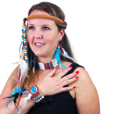 sada indiánské ozdoby, 4 ks