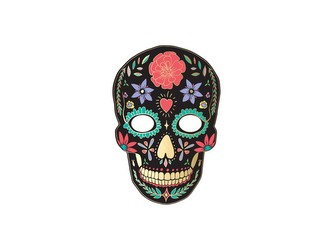 Maska karnevalová, lebka s ornamenty - Čarodějnice / Halloween