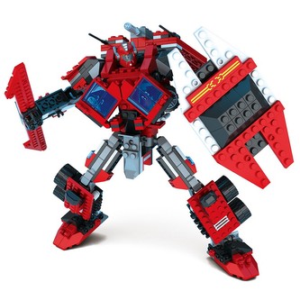 stavebnice AUSINI 2v1 robot / auto hasiči 429 dílků