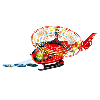 Helikoptéra záchranáři s LED světy narážecí