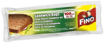 Fino svačinové sáčky s klipsem 18 x 28 cm, 100 ks