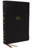 NKJV Holy Bible, Super Giant Print Reference Bible, Black Genuine Leather, 43,000 Cross References, Red Letter, Comfort