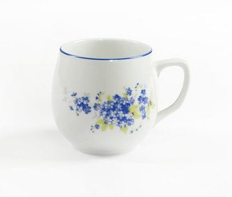 hrnek 300ml BAŇÁK-POMNĚNKY modré, čes.porcelán