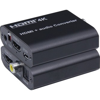 PremiumCord HDMI 4K Audio extractor s oddělením audia na stereo jack, SPDIF Toslink, RCA