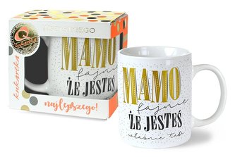 Kubek Premium Mamo, fajnie, że jesteś