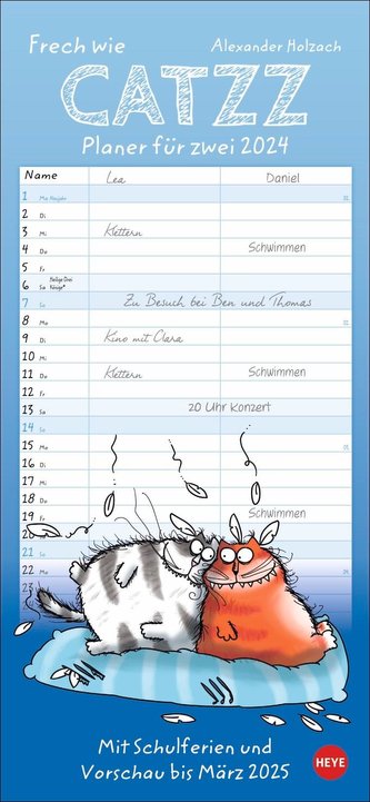 Catzz Planer für zwei 2024