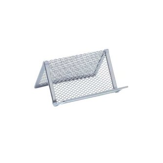 Drátěný stojánek na vizitky, stříbrný