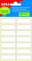 Samolepicí etikety 13 x 40 mm - bílé 84 ks
