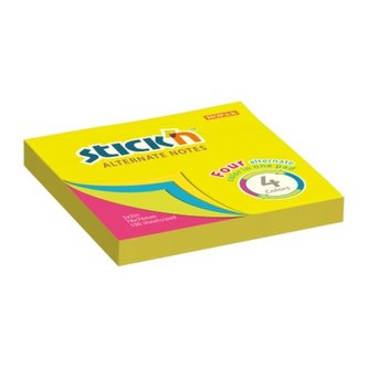 Samolepicí bloček Stick'n Alternate, neonový