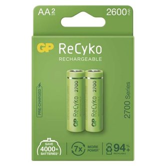 Nabíjecí baterie GP ReCyko AA,HR6,2 600 mAh,2 ks