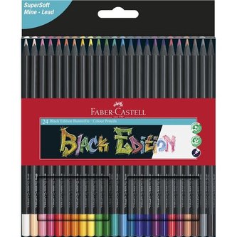 Faber - Castell Pastelky trojhranné Black Edition 24 ks