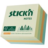 Bloček Stick'n by Hopax, 76x76 mm, pastelový