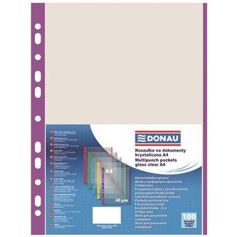 Euroobaly U bar.okraj-A4,fialové,mat,40mic,100ks