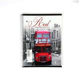 Blok, A5, se spirálou, 80 listů, linkovaný