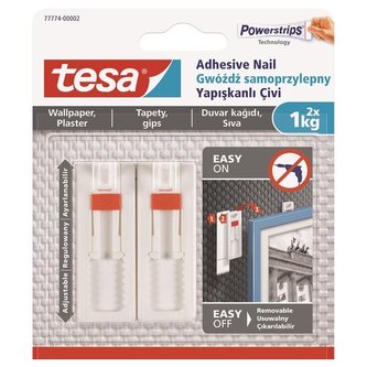 Nalepovací hřebík Tesa na tapety a omítku 1kg, 2ks