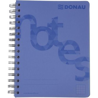 Blok Donau College, A5, čtverečkovaný, modrý