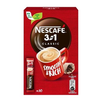 Instantní káva Nescafé Classic 3v1, 10x 16,5 g