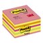 Bločky Post-it, v kostce, 76 x 76 mm, lolipop