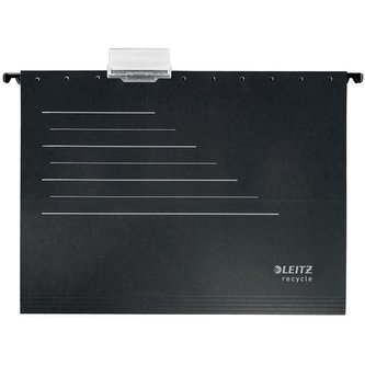 Ekologické závěsné desky Leitz - bez bočnic, černé