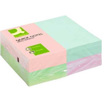 Bloček Q-Connect 76x127 mm, pastelové