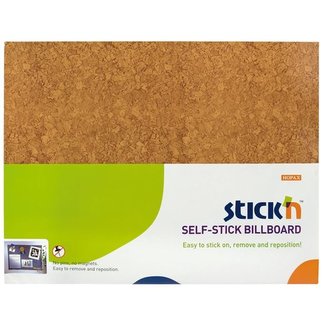 Samolepicí nástěnka Stickn Hopax 58 x 46 cm, hnědá