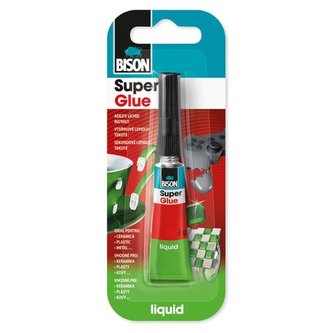 Vteřinové lepidlo BISON Super Glue, tekuté, 3 g