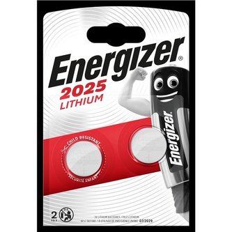 Knoflíková lithiová baterie Energizer CR2025, 3V