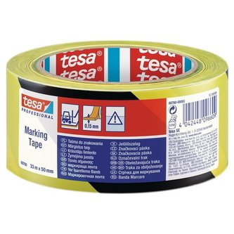 Značkovací páska Tesa, žlutá/černá