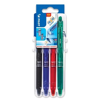 Gelový roller Pilot FriXion Clicker 07, 4 barvy