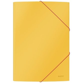 Desky chlop.,gumič.Leitz Cosy,A4,karton,žluté,1 ks