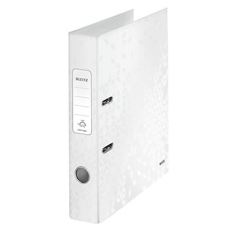 Pák. pořadač Leitz WOW,A4,5 cm, perleťově bílý