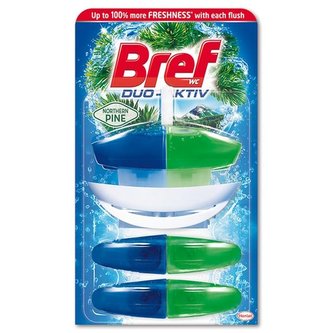 Závěsný WC gel Bref Duo, náplň Borovice